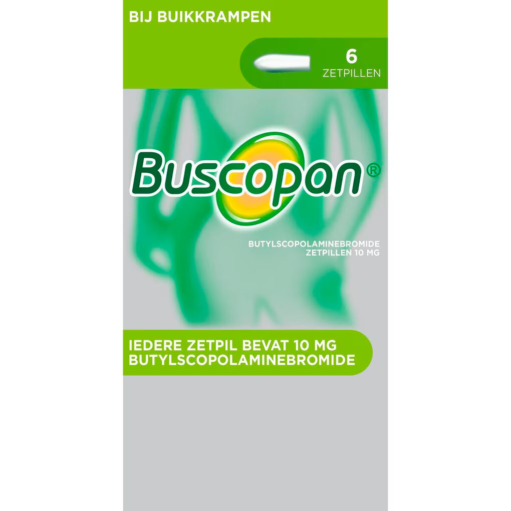 Buscopan zetpil 10mg voor volwassenen (6st)