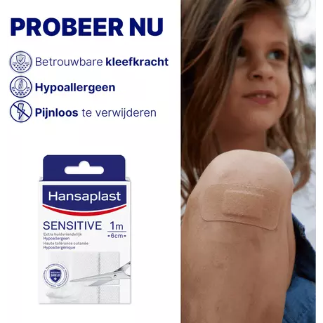 Hansaplast Sensitive Pleister 1mx6cm
