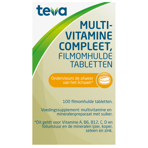 Multivitamine Compleet Teva (100 tabletten)
