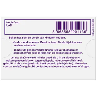 EllaOne Noodanticonceptie tablet (1st)