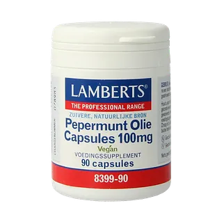 Lamberts Pepermuntolie 100mg (90 capsules)