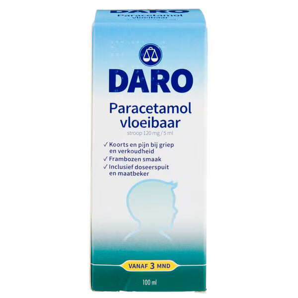 Daro Kind Vloeibaar Paracetamol 120mg/5ml