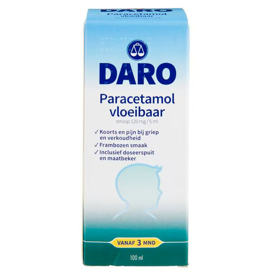 Daro Kind Vloeibaar Paracetamol 120mg/5ml