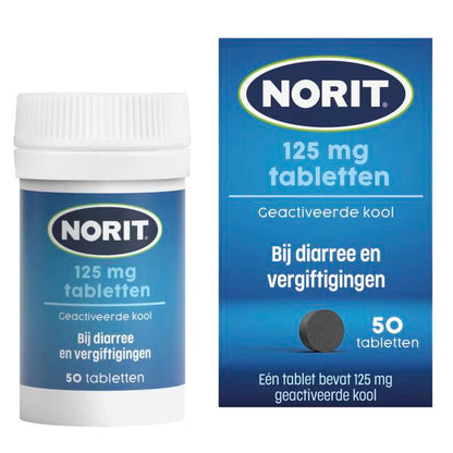 Norit 125mg (50 tabletten)